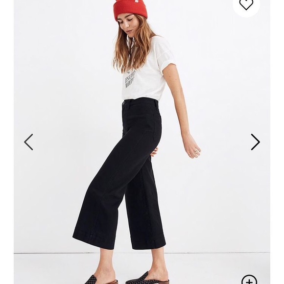 Madewell Pants - Madewell Emmett Cropped Black Pants Size 26T